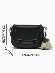 Small Vegan Leather Handbag for Women, Everyday City Purse in Black, styled as a SheSelects summer accessory