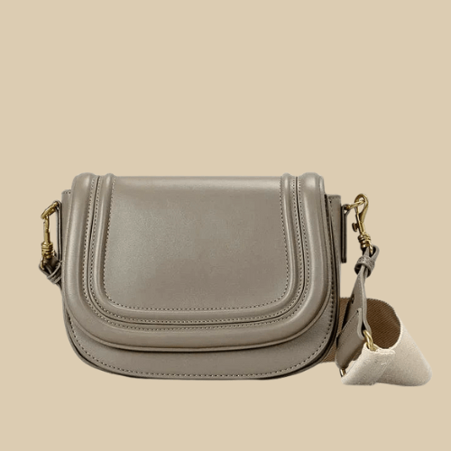 Small Vegan Leather Handbag for Women, Everyday City Purse in Black, styled as a SheSelects summer accessory