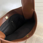 Large Vegan Leather Handbag for Women, Everyday City Purse in Coffee, styled as a SheSelects summer accessory