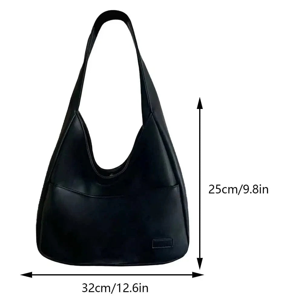 Large Vegan Leather Handbag for Women, Everyday City Purse in Coffee, styled as a SheSelects summer accessory