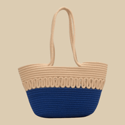 Large Straw Summer Bag for Women, Natural Summer Vacation Purse in Black, styled as a SheSelects summer accessory