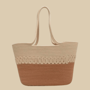 Large Straw Summer Bag for Women, Natural Summer Vacation Purse in Black, styled as a SheSelects summer accessory
