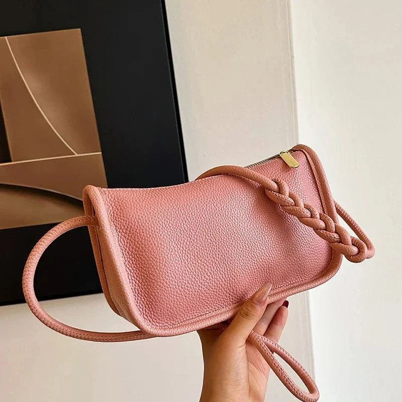Vegan Leather Clutch Bag for Women, Evening and Wedding Purse in Black, styled as a SheSelects summer accessory