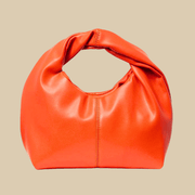 Vegan Leather Hobo Bag for Women, Slouchy Everyday Shoulder Purse in Burgundy, styled as a SheSelects summer accessory
