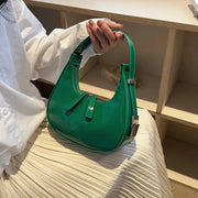 Vegan Leather Handbag for Women, Everyday City Purse in Black, styled as a SheSelects summer accessory