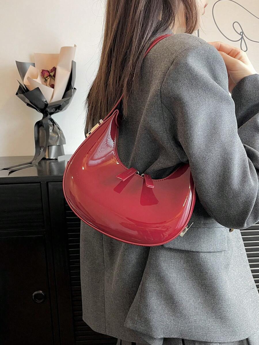 Vegan Leather Handbag for Women, Everyday City Purse in Black, styled as a SheSelects summer accessory
