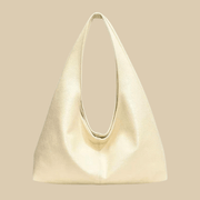 Vegan Leather Hobo Bag for Women, Slouchy Everyday Shoulder Purse in Burgundy, styled as a SheSelects summer accessory