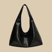 Vegan Leather Hobo Bag for Women, Slouchy Everyday Shoulder Purse in Burgundy, styled as a SheSelects summer accessory