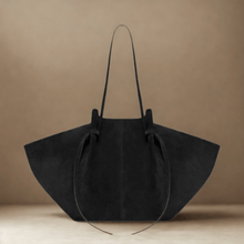 Suede Style Vegan Leather Tote Bag for Women, Soft Everyday Shoulder Purse