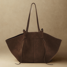 Suede Style Vegan Leather Tote Bag for Women, Soft Everyday Shoulder Purse