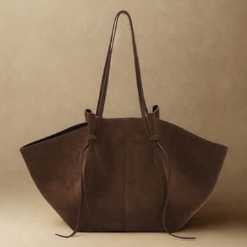 Suede Style Vegan Leather Tote Bag for Women, Soft Everyday Shoulder Purse