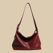 Vegan Leather Tote Bag for Women, Soft Everyday Shoulder Purse in Coffee, styled as a SheSelects summer accessory