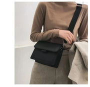 Vegan Leather Handbag for Women, Everyday City Purse in Black, styled as a SheSelects summer accessory