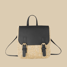 Mini Straw Backpack for Women, Lightweight Summer Travel Bag