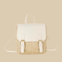Mini Straw Backpack for Women, Lightweight Summer Travel Bag