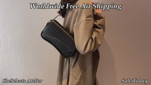 Vegan Leather Baguette Bag, Retro Shoulder Purse with Asymmetric Flap