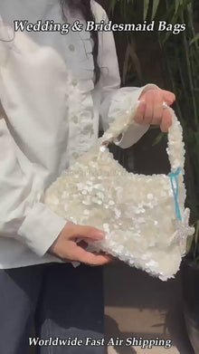 Marina Sequin Charm Shoulder Bag for Beach Weddings