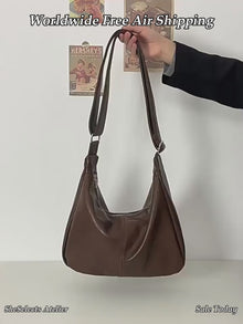 Sac vintage à l'épaule, sac hobo souple pour femme