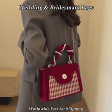 Rosaline Wine Red Velvet Evening Bag for Weddings