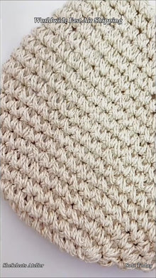 Small Woven Straw Crossbody Bag with Beaded Tassel and Zip Top