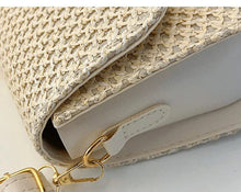Raffia Crossbody Bag for Women, Woven Summer Purse with Easy Strap