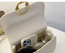 Raffia Crossbody Bag for Women, Woven Summer Purse with Easy Strap
