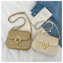 Raffia Crossbody Bag for Women, Woven Summer Purse with Easy Strap