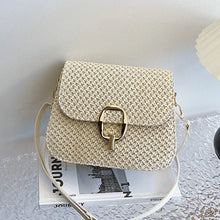 Raffia Crossbody Bag for Women, Woven Summer Purse with Easy Strap