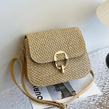Raffia Crossbody Bag for Women, Woven Summer Purse with Easy Strap