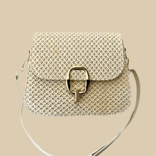 Raffia Crossbody Bag for Women, Woven Summer Purse with Easy Strap
