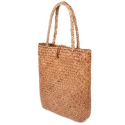 Rattan Tote Bag for Women, Woven Summer Beach and Vacation Purse, styled as a SheSelects summer accessory