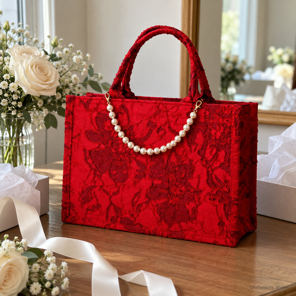 Florence Floral Canvas Bridesmaid Gift Tote