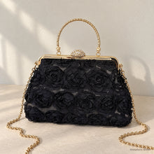 Fleur Rosette Floral Evening Bag for Wedding Guests