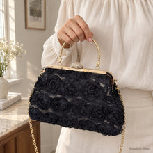 Fleur Rosette Floral Evening Bag for Wedding Guests