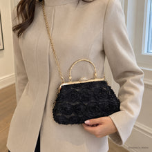 Fleur Rosette Floral Evening Bag for Wedding Guests
