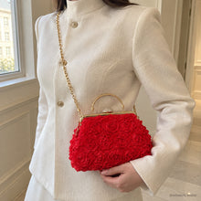 Fleur Rosette Floral Evening Bag for Wedding Guests
