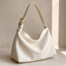 Large Vegan Leather Hobo Bag, Soft Slouchy Shoulder Tote with Wide Adjustable Strap