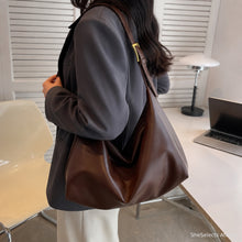 Large Vegan Leather Hobo Bag, Soft Slouchy Shoulder Tote with Wide Adjustable Strap