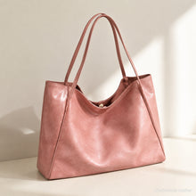 Grand sac cabas en cuir vegan, sac à épaule souple et ample avec fermeture magnétique