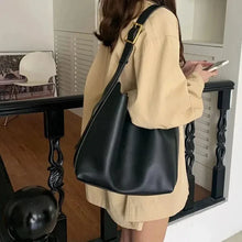 Small Vegan Leather Tote Bag for Women, Soft Everyday Shoulder Purse