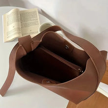 Small Vegan Leather Tote Bag for Women, Soft Everyday Shoulder Purse