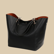 Vegan Leather Tote Bag for Women, Soft Everyday Shoulder Purse in Purple, styled as a SheSelects summer accessory