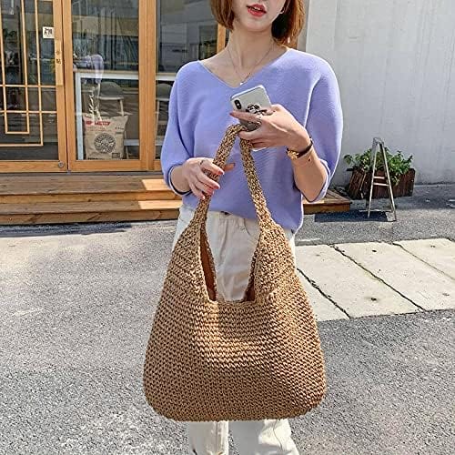 Straw Summer Bag for Women, Natural Summer Vacation Purse in Black, styled as a SheSelects summer accessory