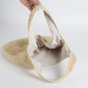 Straw Summer Bag for Women, Natural Summer Vacation Purse in Black, styled as a SheSelects summer accessory