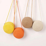 Straw Summer Bag for Women, Natural Summer Vacation Purse in Yellow, styled as a SheSelects summer accessory