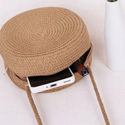 Straw Summer Bag for Women, Natural Summer Vacation Purse in Yellow, styled as a SheSelects summer accessory