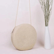 Straw Summer Bag for Women, Natural Summer Vacation Purse in Yellow, styled as a SheSelects summer accessory