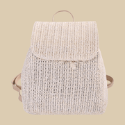 Straw Belt Bag for Women, Hands Free Summer Festival Bag in Coffee, styled as a SheSelects summer accessory
