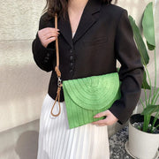 Straw Clutch Bag for Women, Summer Wedding and Bridesmaid Purse in Hot Pink, styled as a SheSelects summer accessory