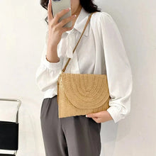 Straw Clutch Bag for Women, Summer Wedding and Bridesmaid Purse